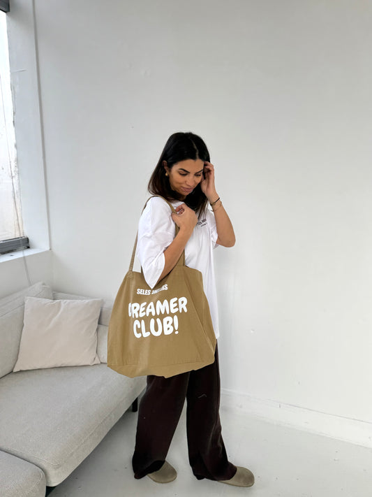 Sac vert olive délavé "Dreamer"