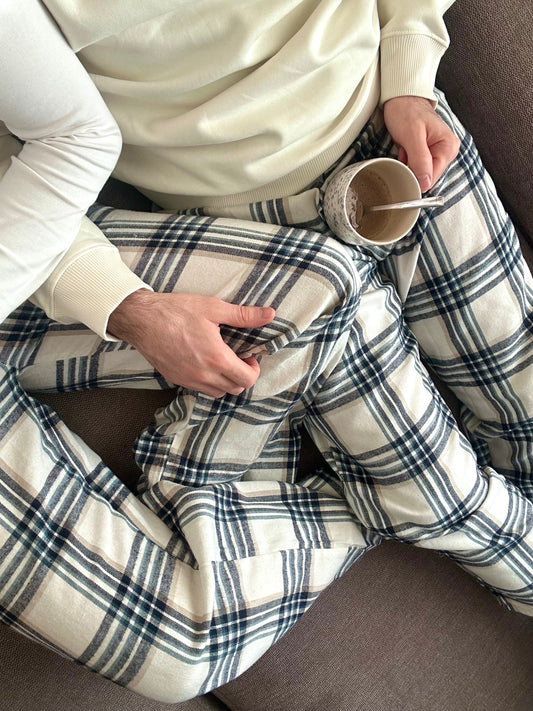 Pantalon de pyjama à carreaux Femme