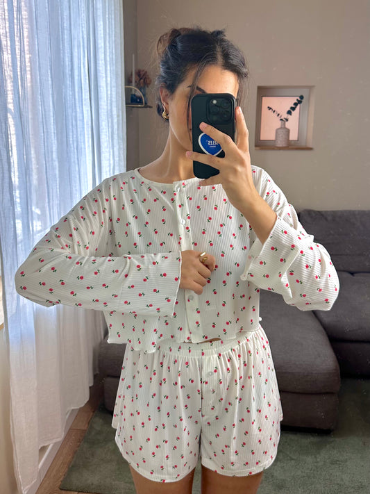 Ensemble de pyjama à fleur