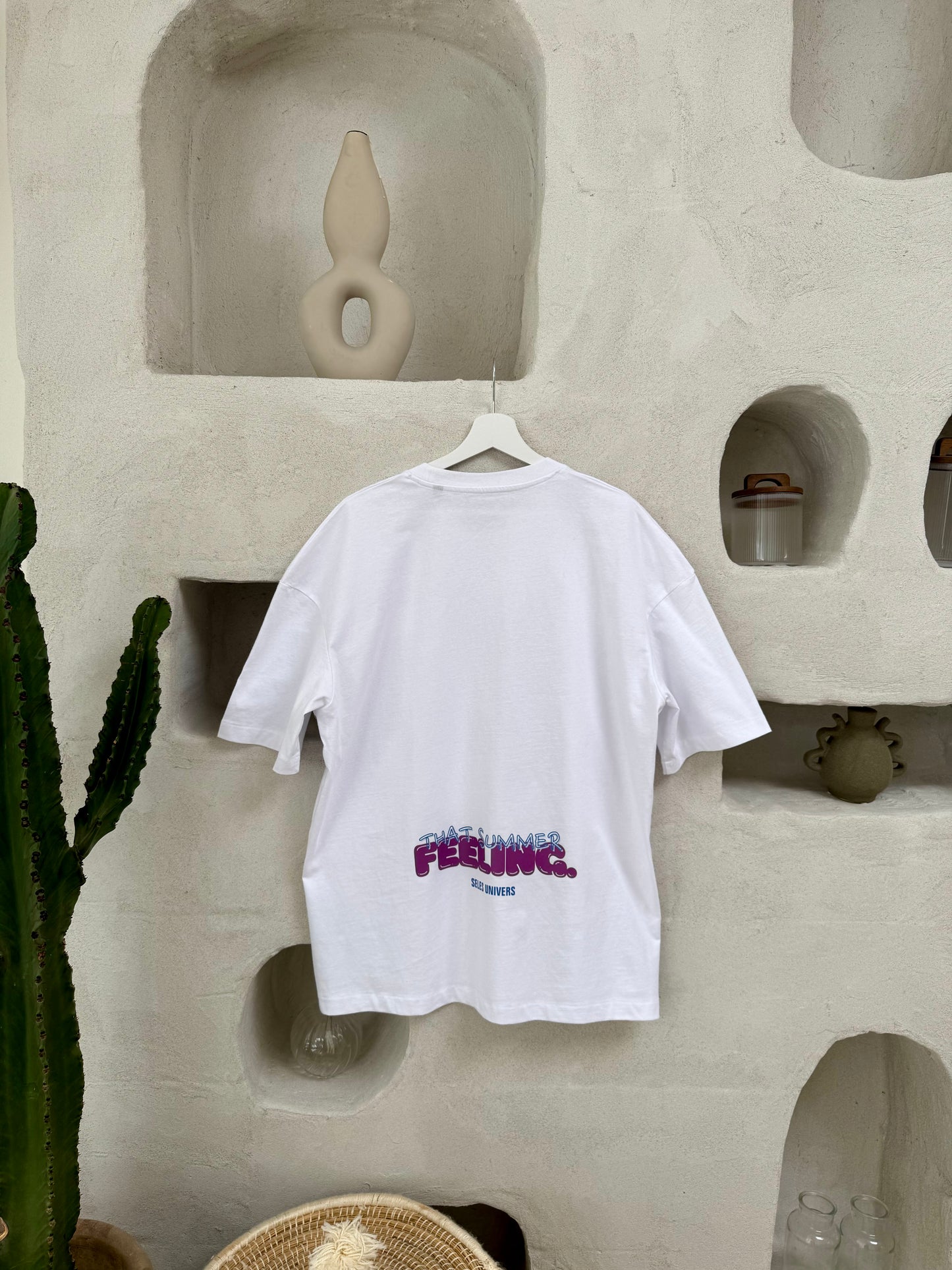 T-shirt "That summer" blanc oversize