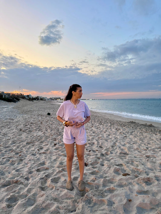 T-shirt parme éco-responsable en éponge