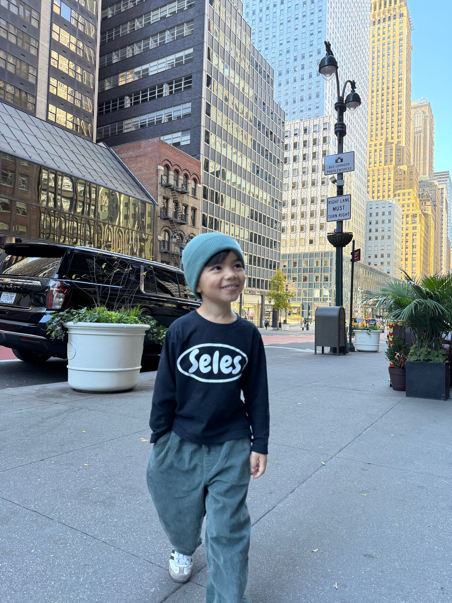 T-shirt longues manches SELES noir