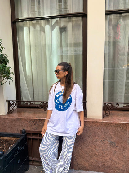 T-shirt oversize "marrin" blanc