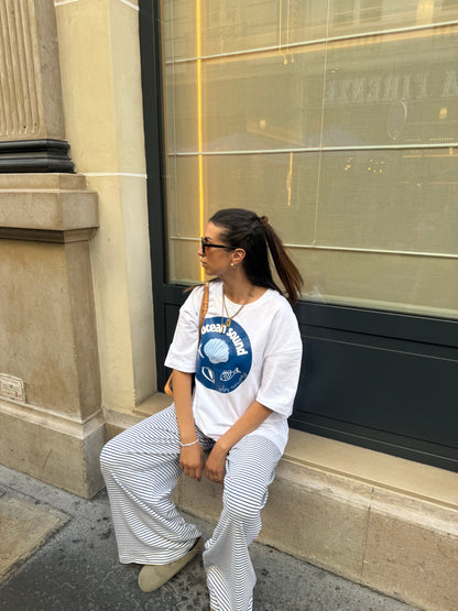 T-shirt oversize "marrin" blanc