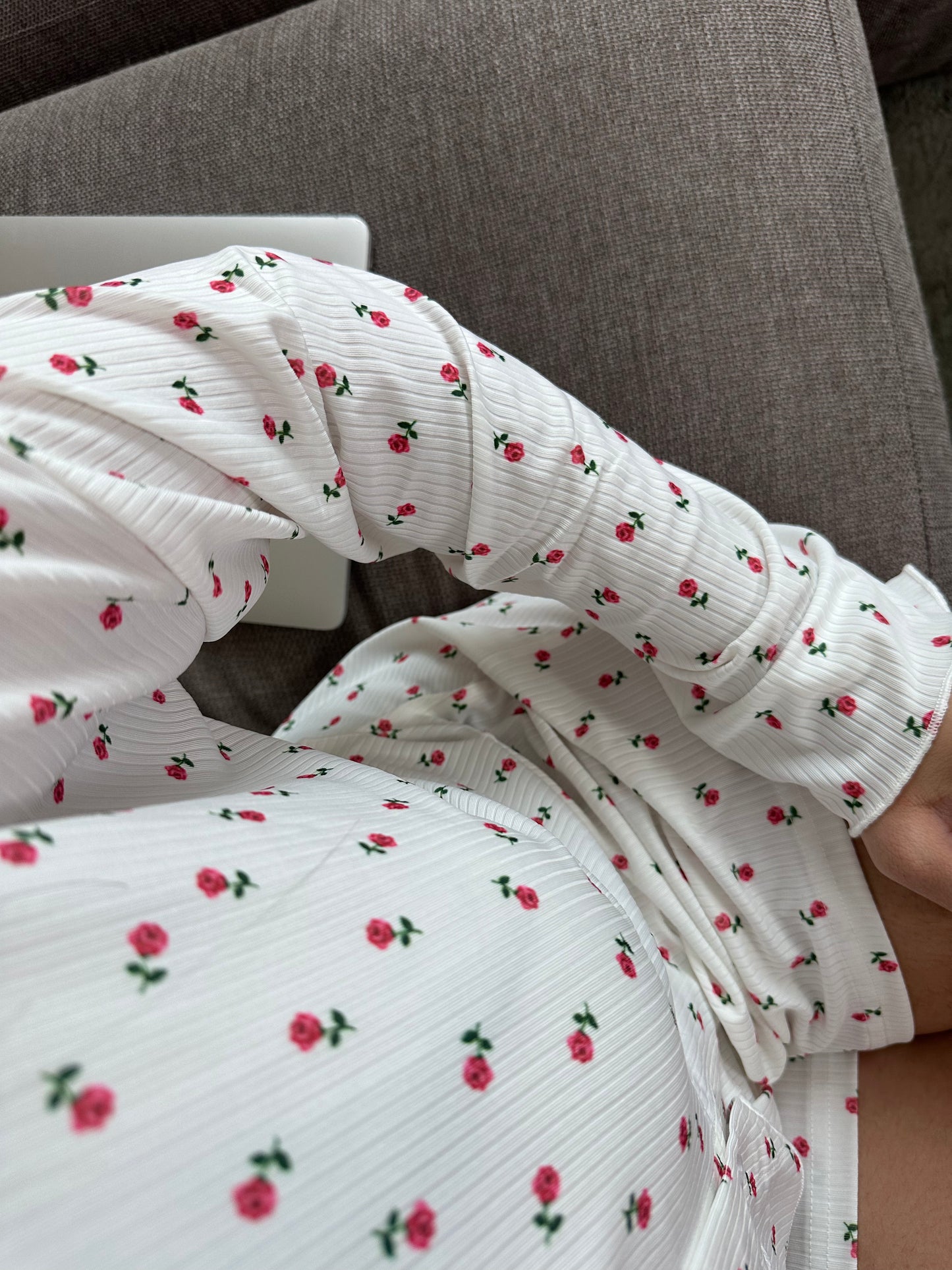 Ensemble de pyjama à fleur