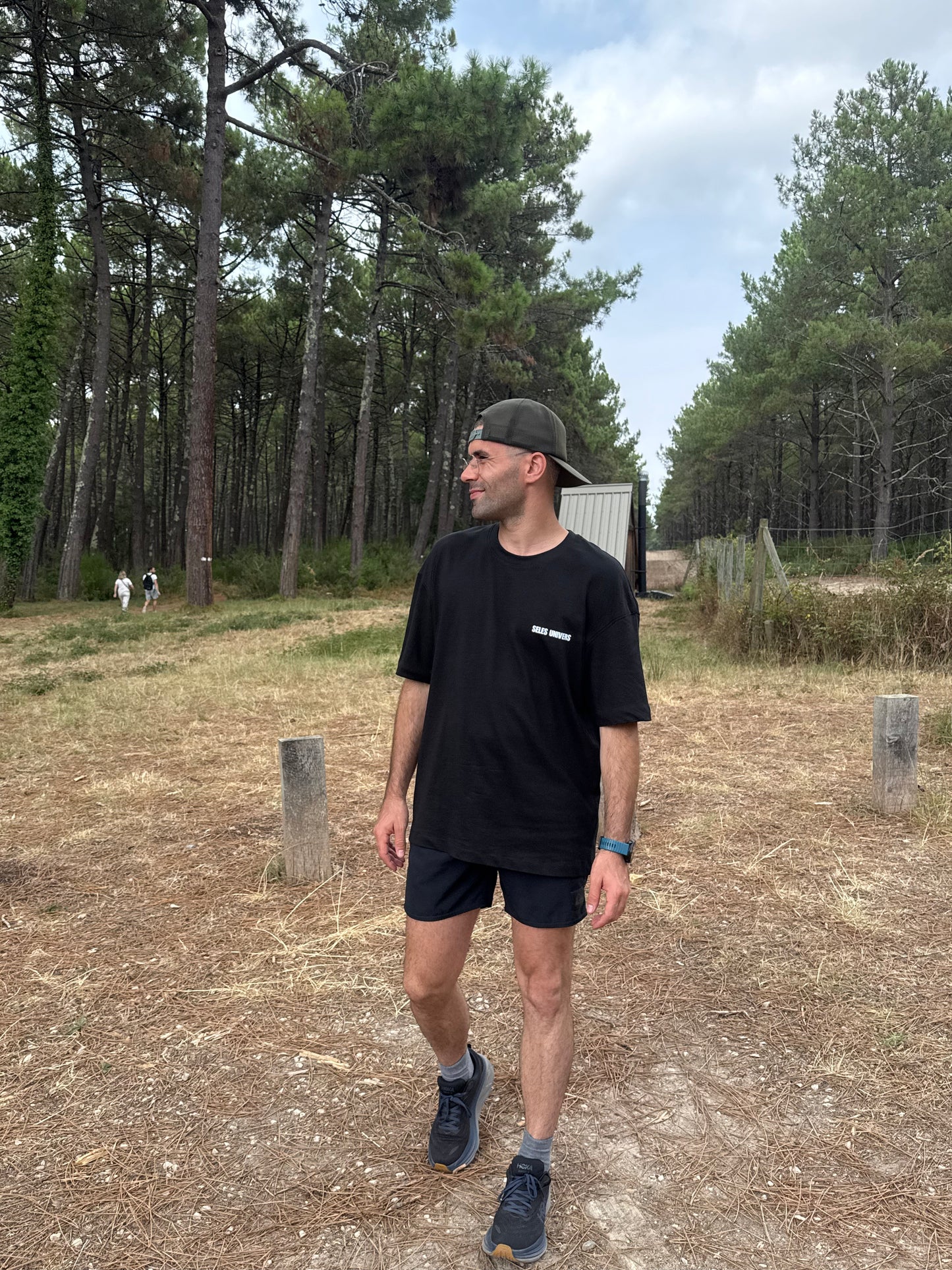 T-shirt noir "athletic club"