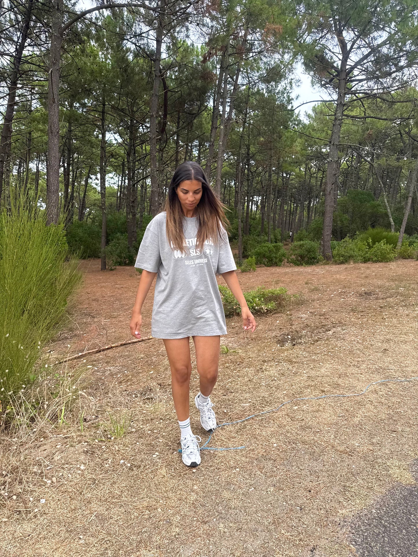 T-shirt gris "athletic club"