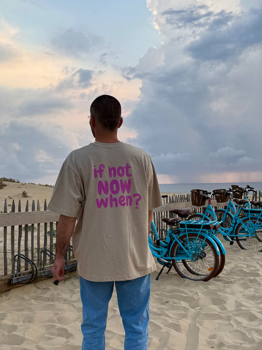 T-shirt sable "Now"