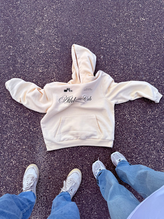 Sweat à capuche "athetic club" écru