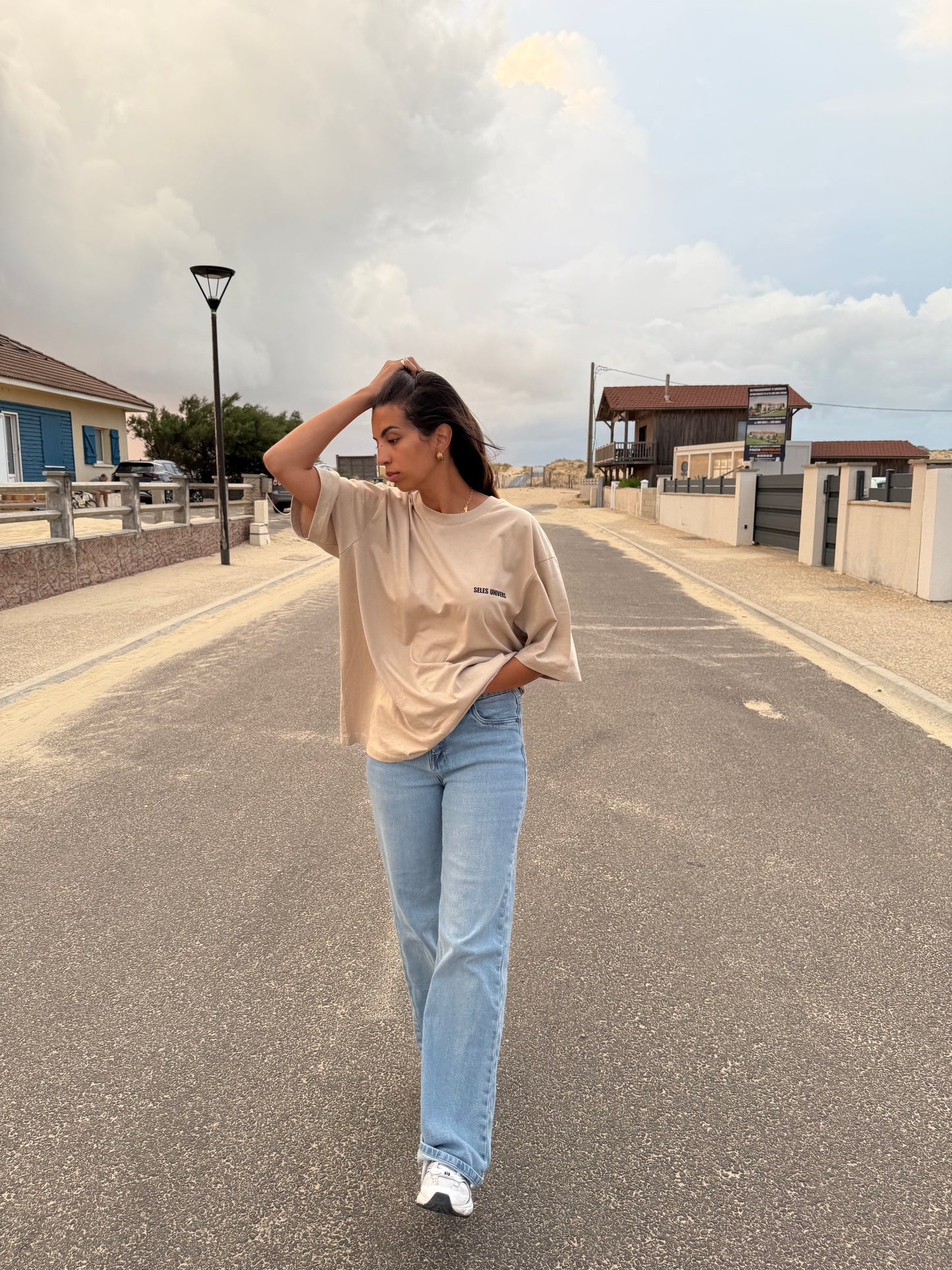 T-shirt sable "Now"