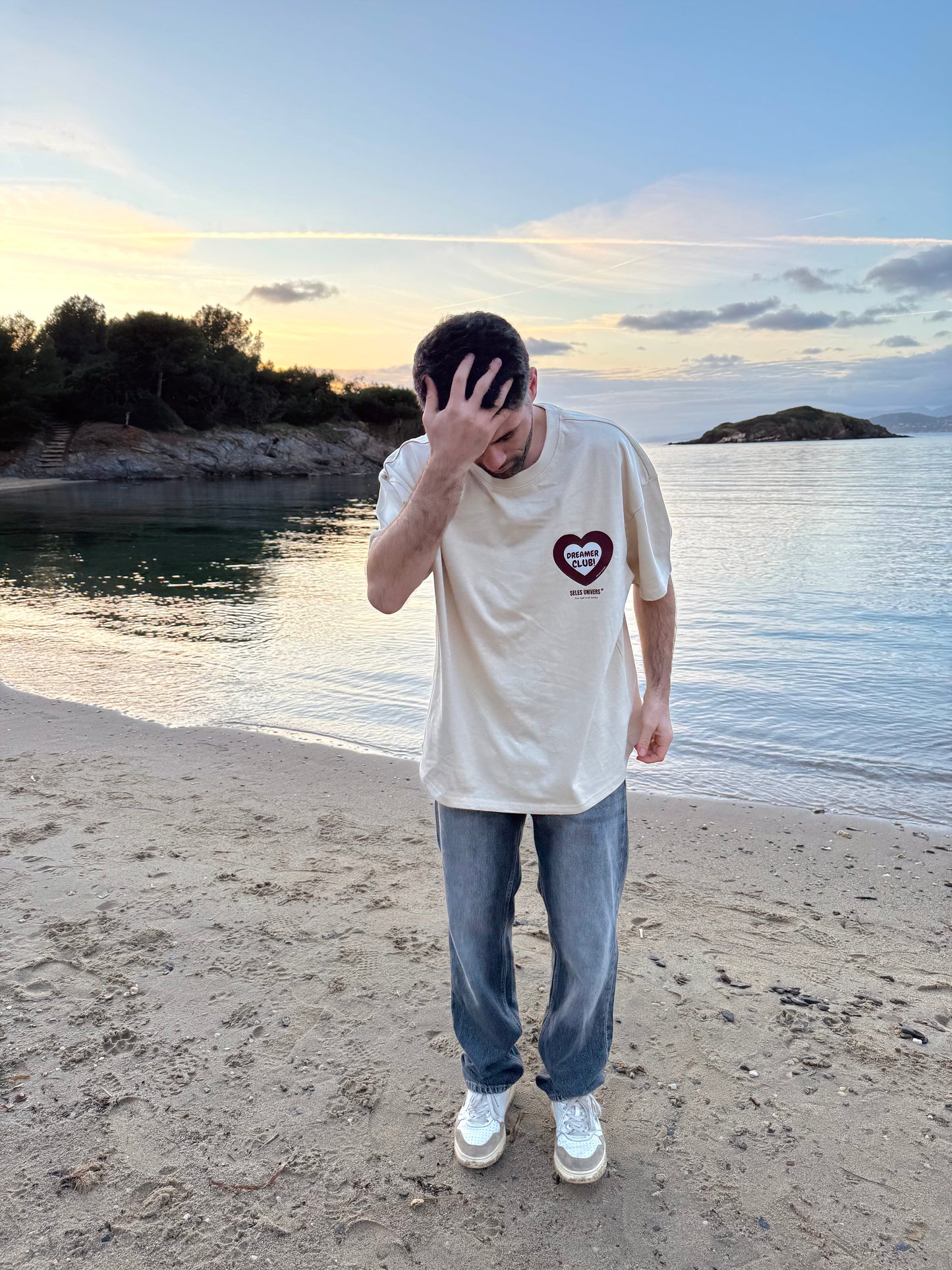 T-shirt "amor" écru