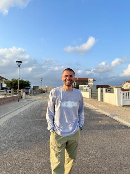 T-shirt longues manches gris "signature"