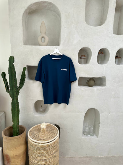 T-shirt bleu oversize "summer night"