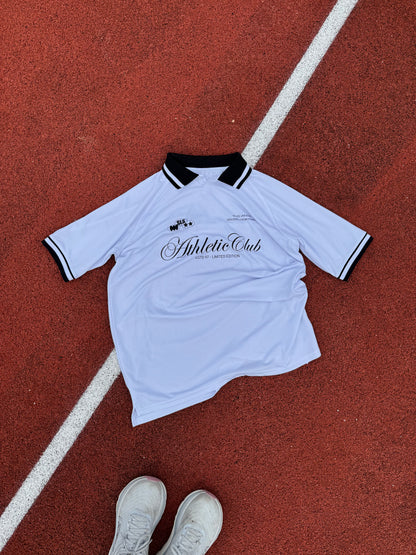 Polo de football blanc