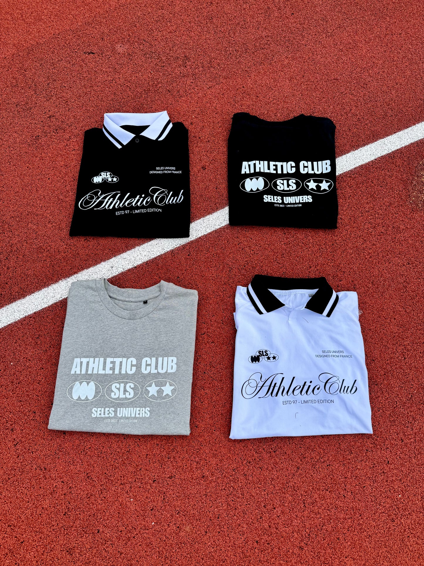 Polo de football blanc