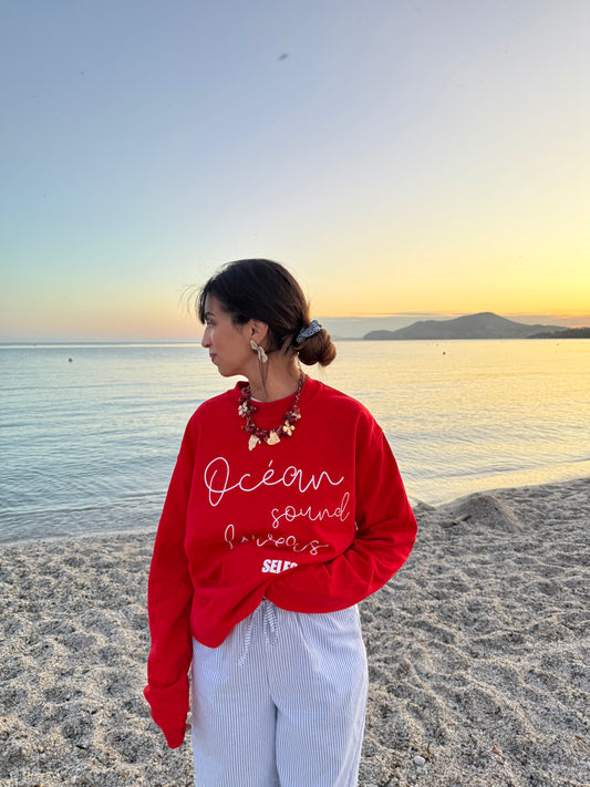 Sweat rouge "marrin"