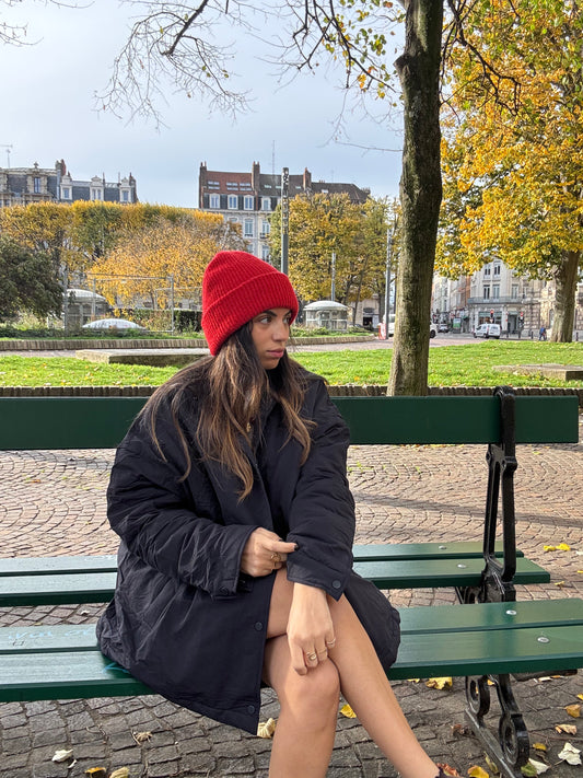 Veste intérieur matelassé bleu marine "Paris"