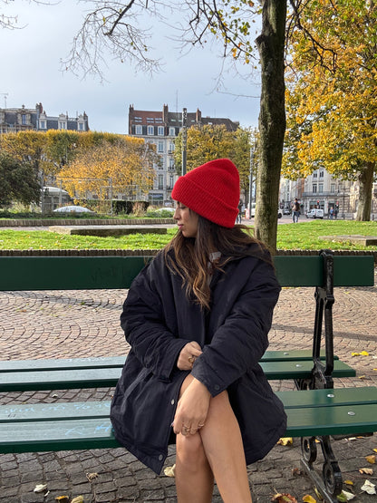 Veste intérieur matelassé bleu marine "Paris"