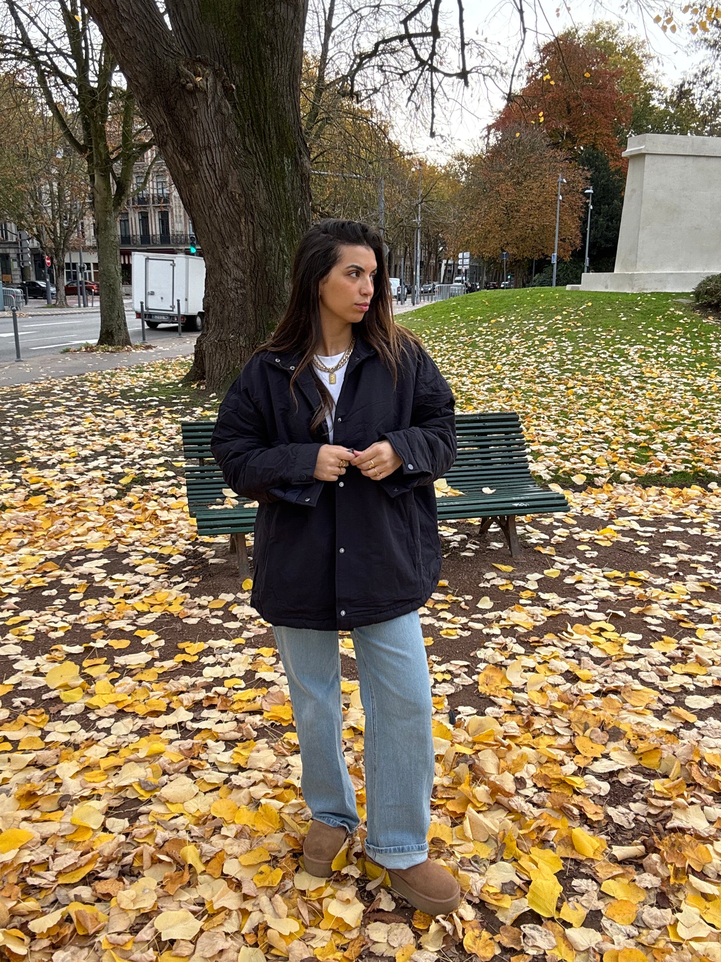 Veste intérieur matelassé bleu marine "Paris"