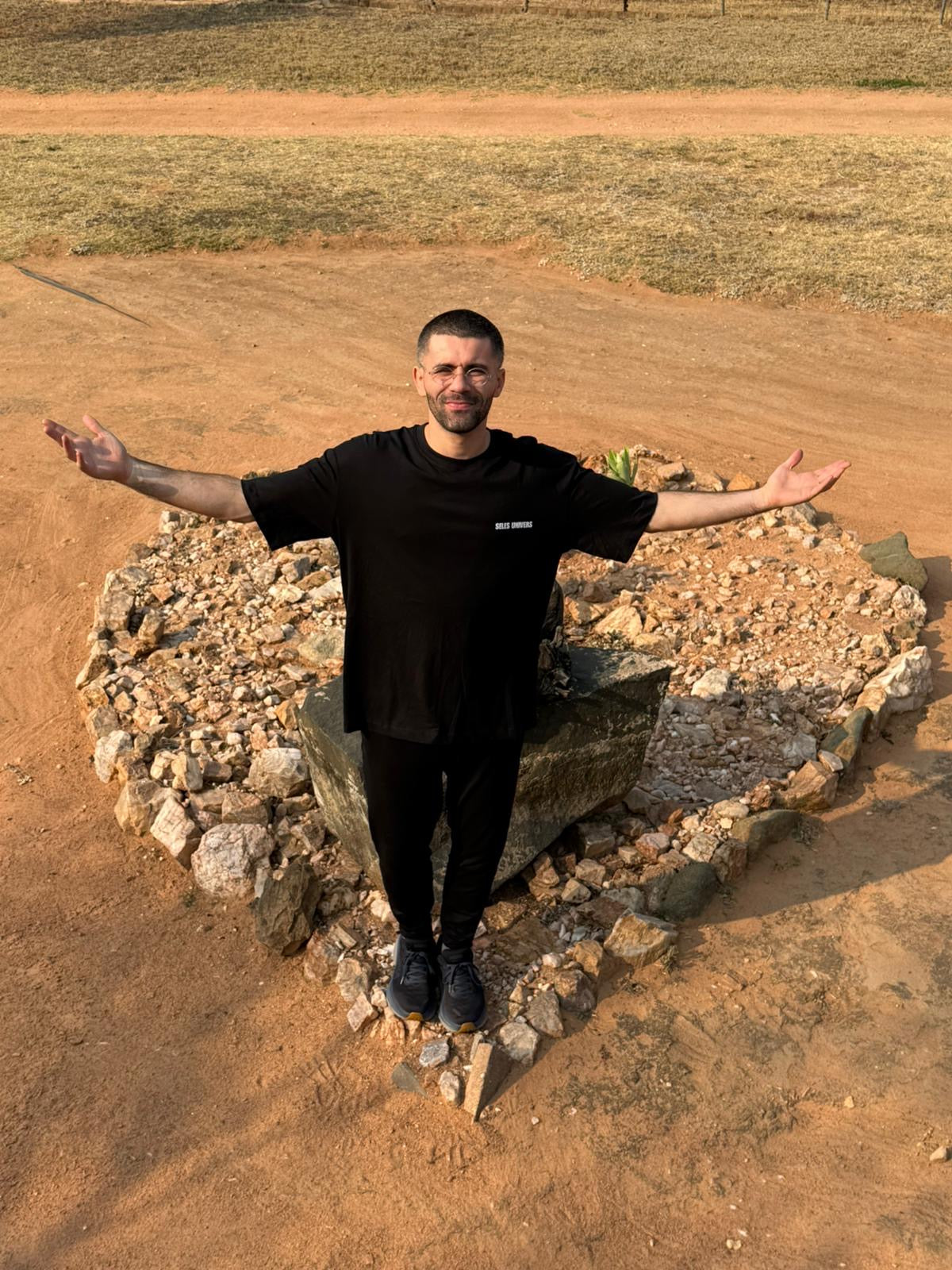 T-shirt noir "athletic club"