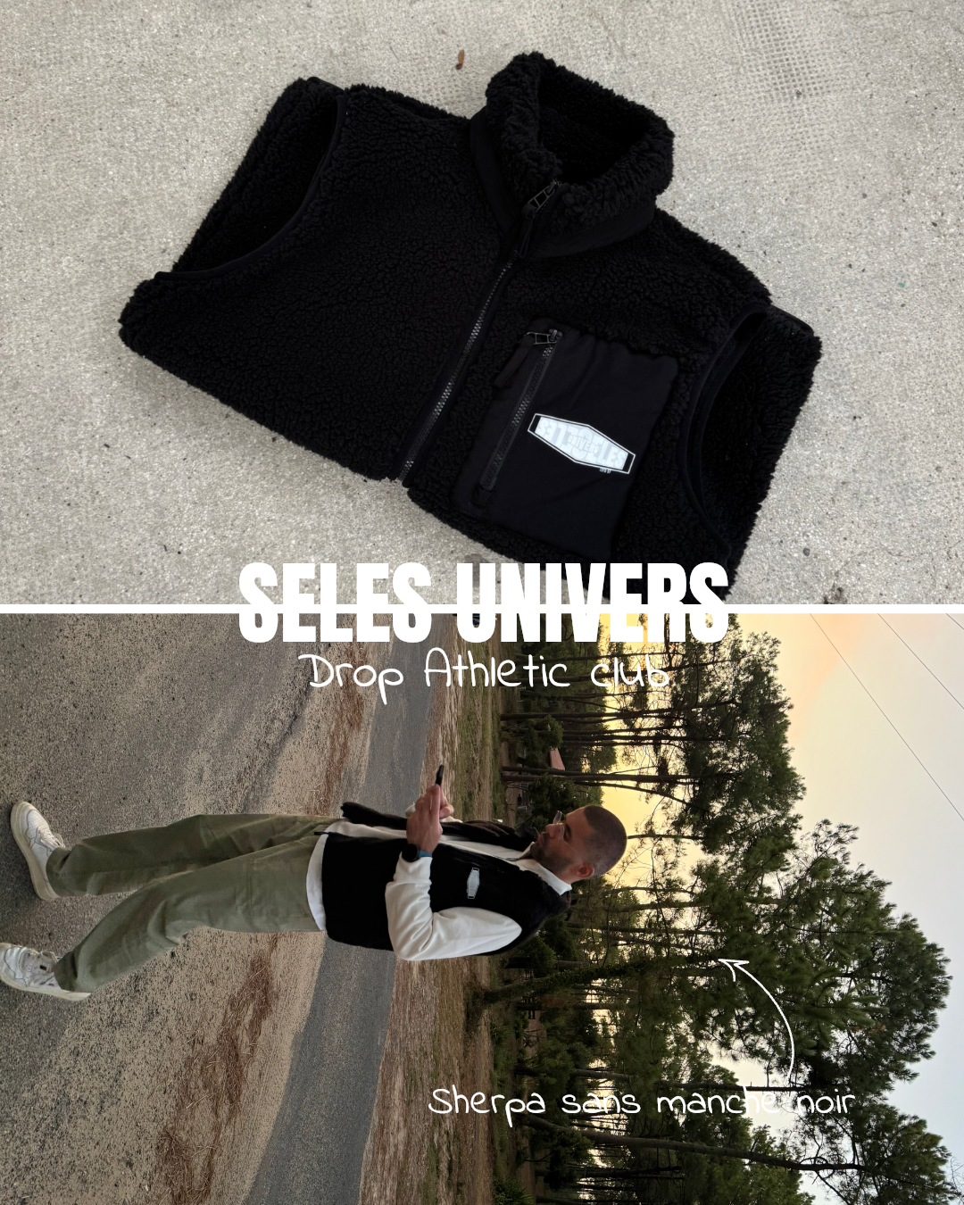 Sherpa sans manches unisexe